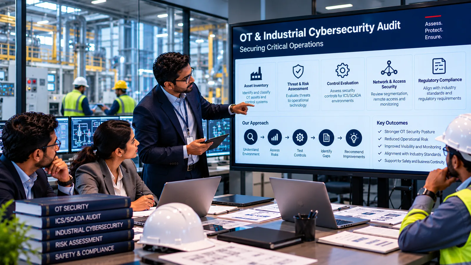 OT and industrial cybersecurity assessment on a plant floor